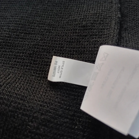 J. Crew G7746 Open-Front Sweater Jacket 100% Merino Wool Black Size Medium - Picture 6 of 9